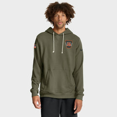 Cincinnati Bengals 2025 Salute to Service Sideline Standard Issue Dri-FIT Hoodie - Olive on sale