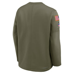 Kansas City Chiefs 2025 Salute to Service Sideline Coaches Therma-FIT Long Sleeve Shirt - Olive discount