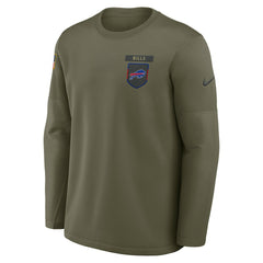 Buffalo Bills 2025 Salute to Service Sideline Coaches Therma-FIT Long Sleeve Shirt - Olive on sale