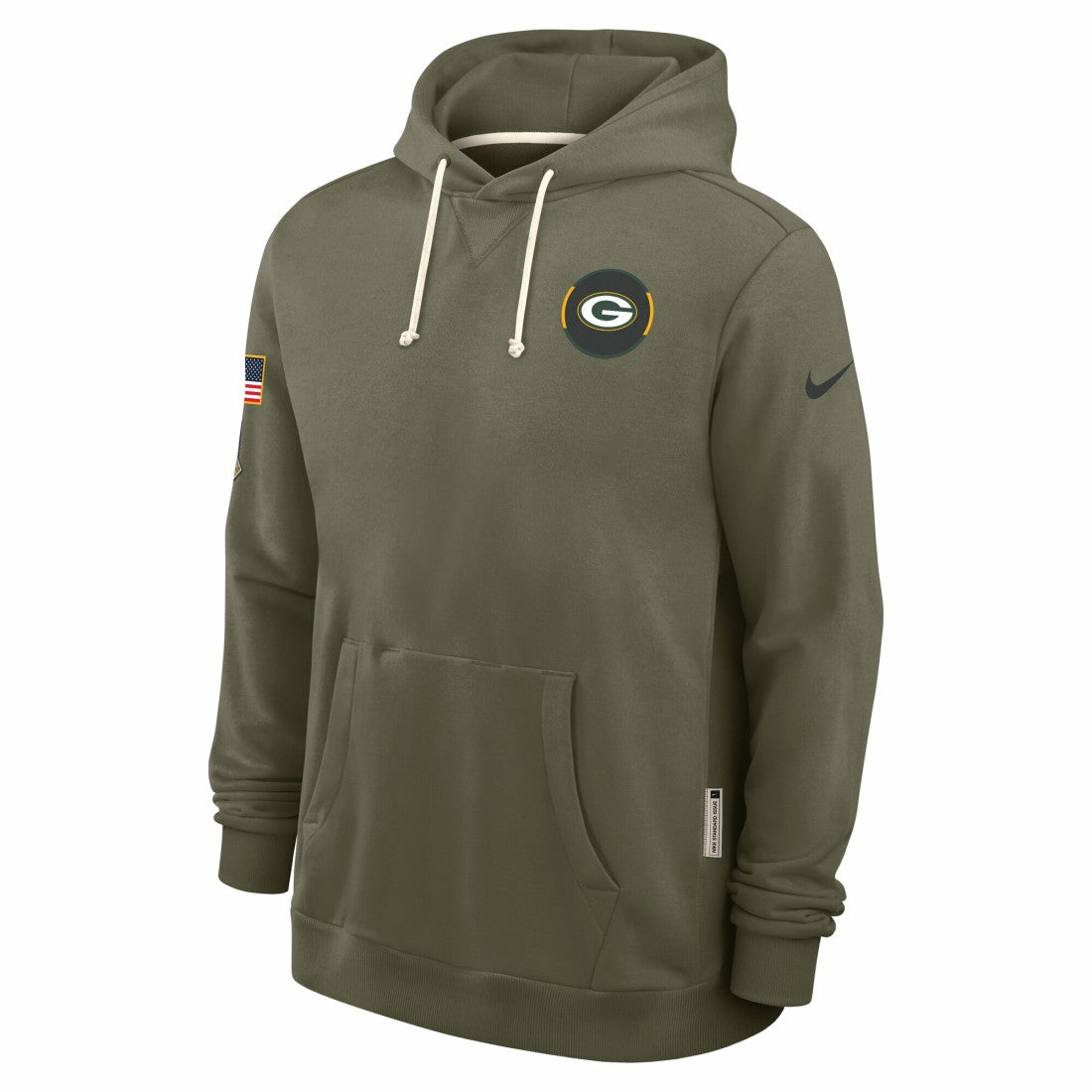 Green Bay Packers Big & Tall 2025 Salute to Service Sideline Dominant Force Dri-FIT Hoodie - Olive on sale