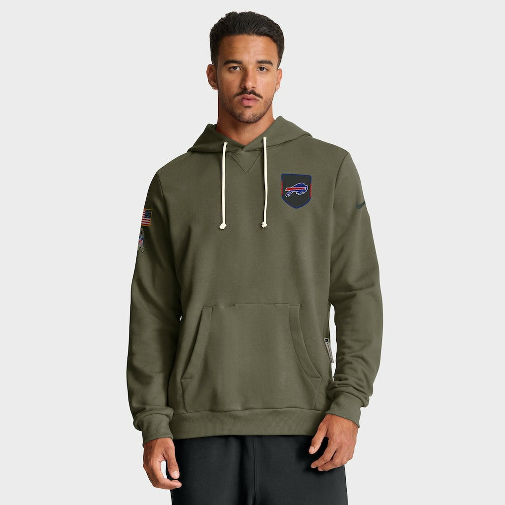 Buffalo Bills Big & Tall 2025 Salute to Service Sideline Dominant Force Dri-FIT Hoodie - Olive discount