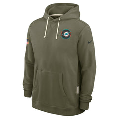 Miami Dolphins Big & Tall 2025 Salute to Service Sideline Dominant Force Dri-FIT Hoodie - Olive outlet