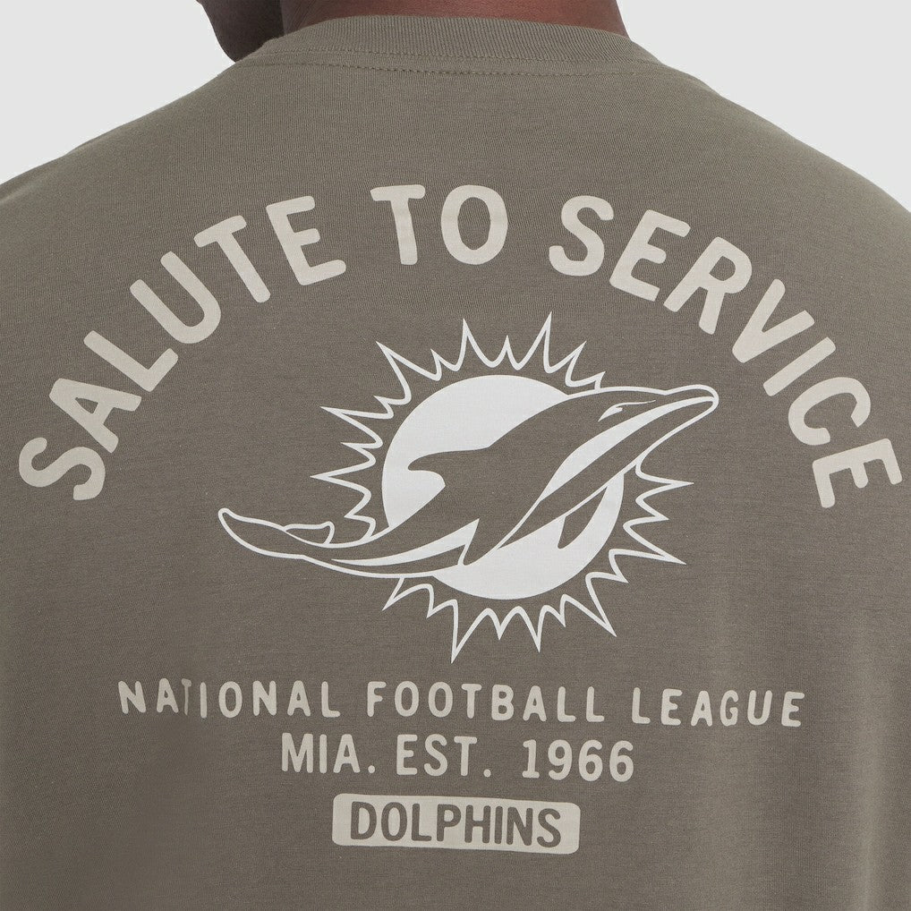 Miami Dolphins 2025 Salute to Service Sideline Long Sleeve T-Shirt - Olive online