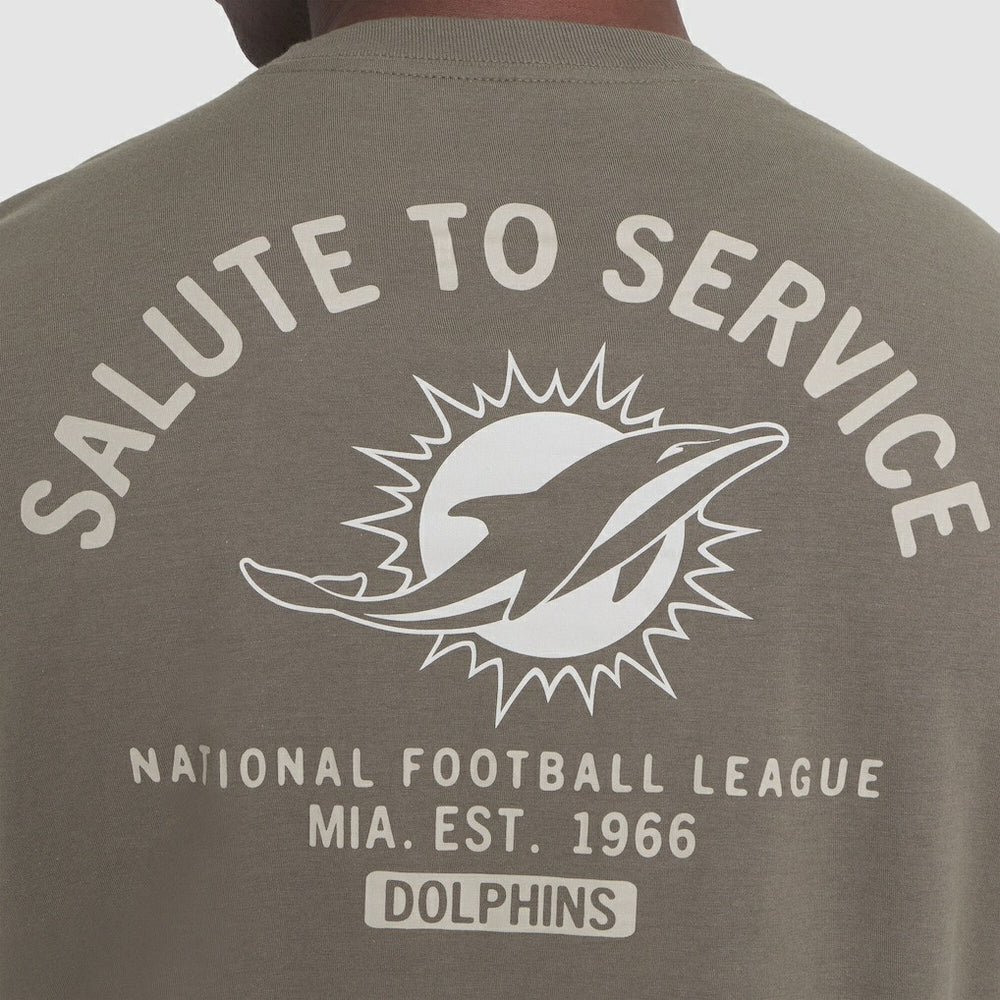 Miami Dolphins 2025 Salute to Service Sideline Long Sleeve T-Shirt - Olive online