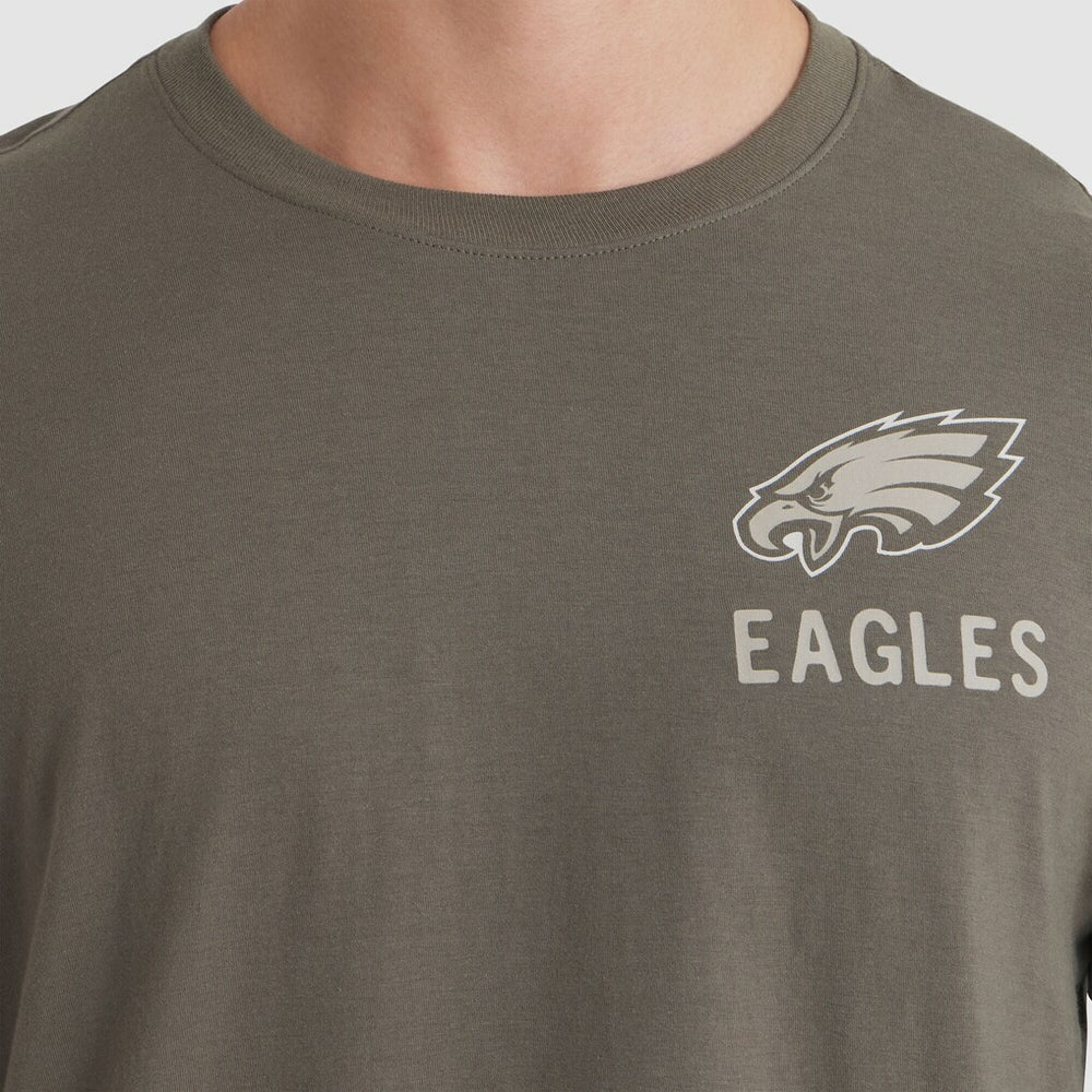 Philadelphia Eagles 2025 Salute to Service Sideline Long Sleeve T-Shirt - Olive sale