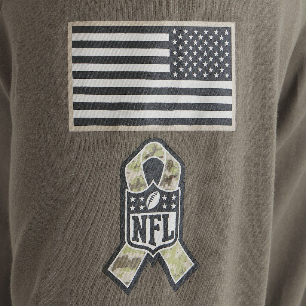 Philadelphia Eagles 2025 Salute to Service Sideline Long Sleeve T-Shirt - Olive sale