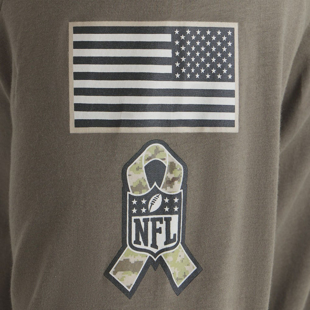 Philadelphia Eagles 2025 Salute to Service Sideline Long Sleeve T-Shirt - Olive sale