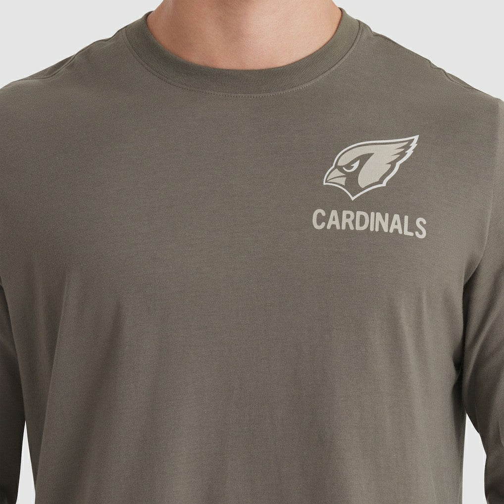 Arizona Cardinals 2025 Salute to Service Sideline Long Sleeve T-Shirt - Olive online