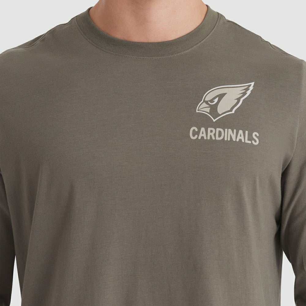 Arizona Cardinals 2025 Salute to Service Sideline Long Sleeve T-Shirt - Olive online
