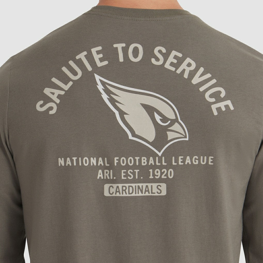 Arizona Cardinals 2025 Salute to Service Sideline Long Sleeve T-Shirt - Olive online