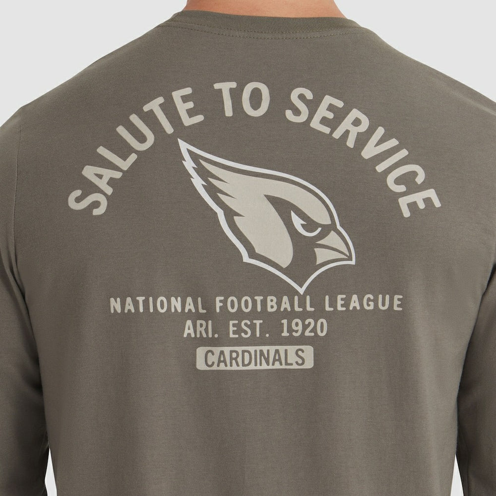 Arizona Cardinals 2025 Salute to Service Sideline Long Sleeve T-Shirt - Olive online