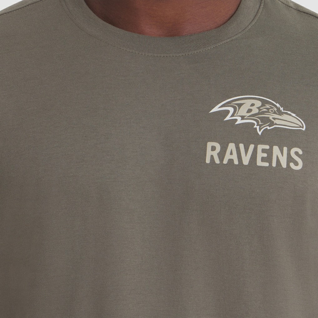 Baltimore Ravens 2025 Salute to Service Sideline Long Sleeve T-Shirt - Olive outlet