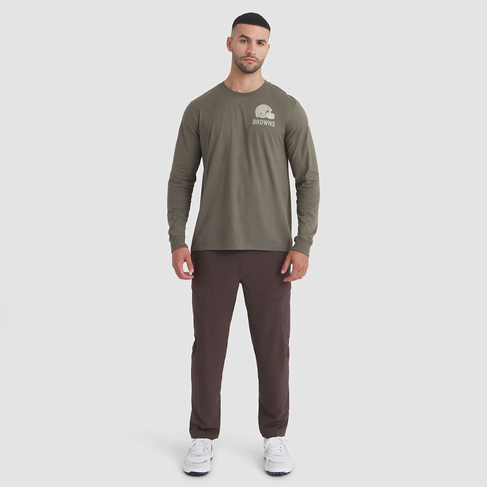 Cleveland Browns 2025 Salute to Service Sideline Long Sleeve T-Shirt - Olive sale