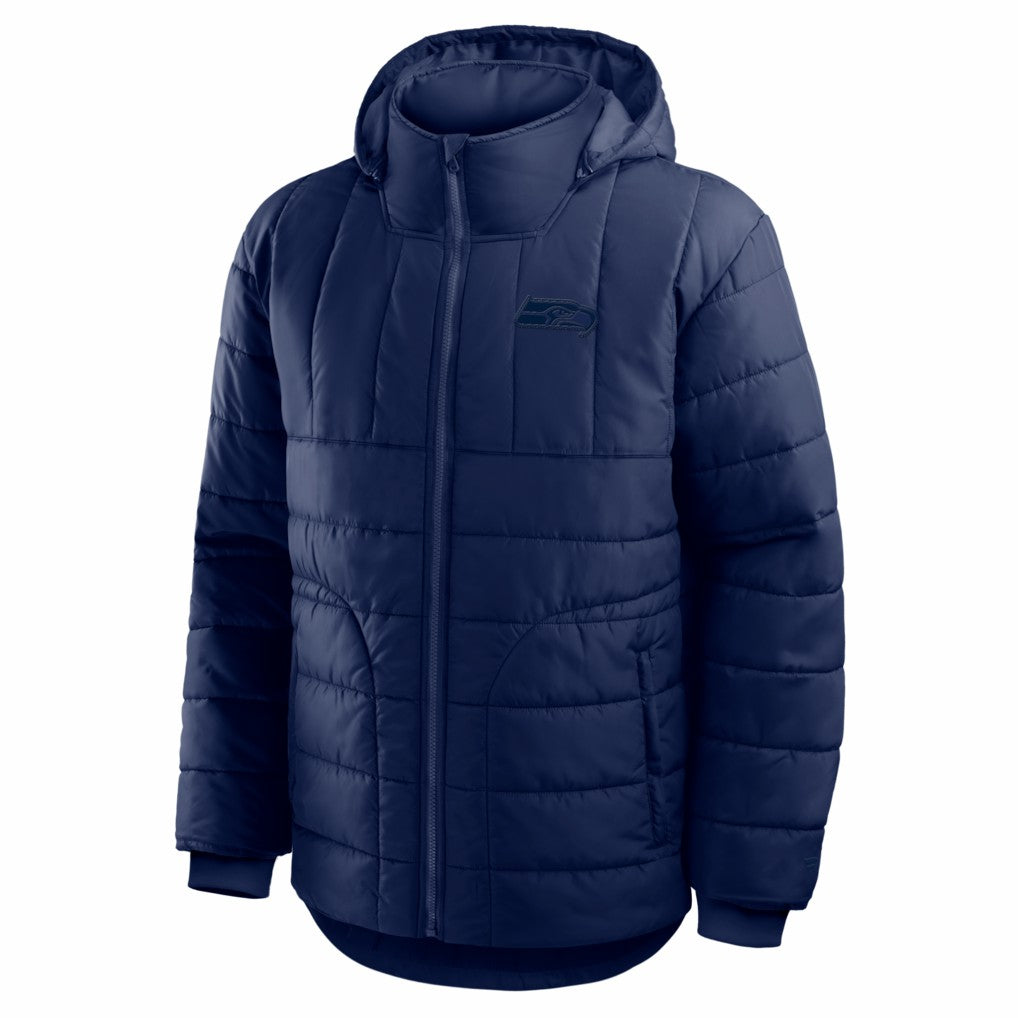Seattle Seahawks Full-Zip Hooded Jacket - College Navy for sale