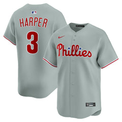 Bryce Harper Philadelphia Phillies Road Limited Player Jersey Gray