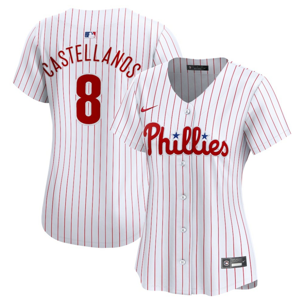 Nick Castellanos Philadelphia Phillies Women's Home Limited Player Jersey White