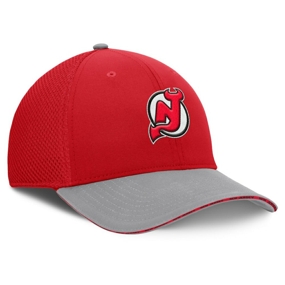 New Jersey Devils Fanatics Fundamentals Span Flex Hat - Red Jerseys