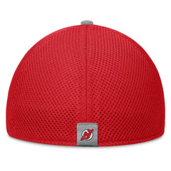 New Jersey Devils Fanatics Fundamentals Span Flex Hat - Red Jerseys