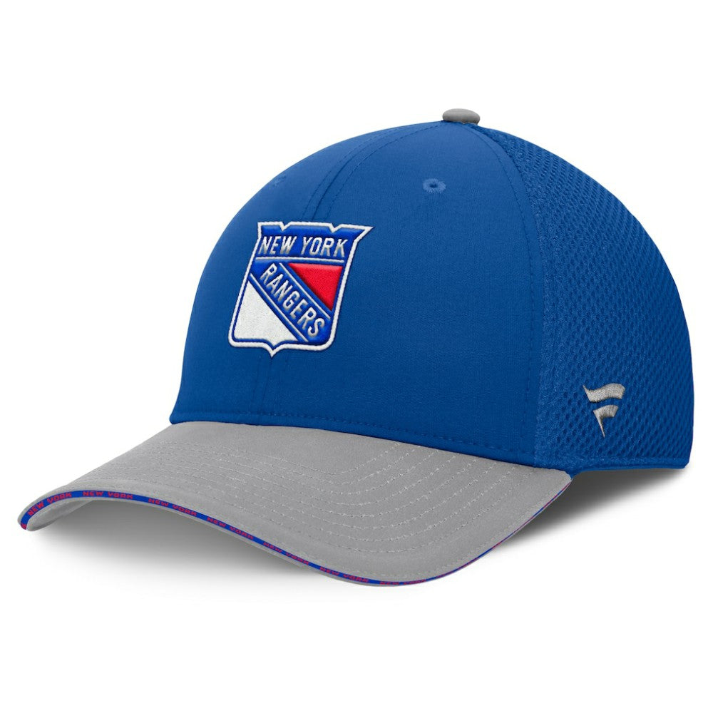 New York Rangers Fanatics Fundamentals Span Flex Hat - Blue Hats