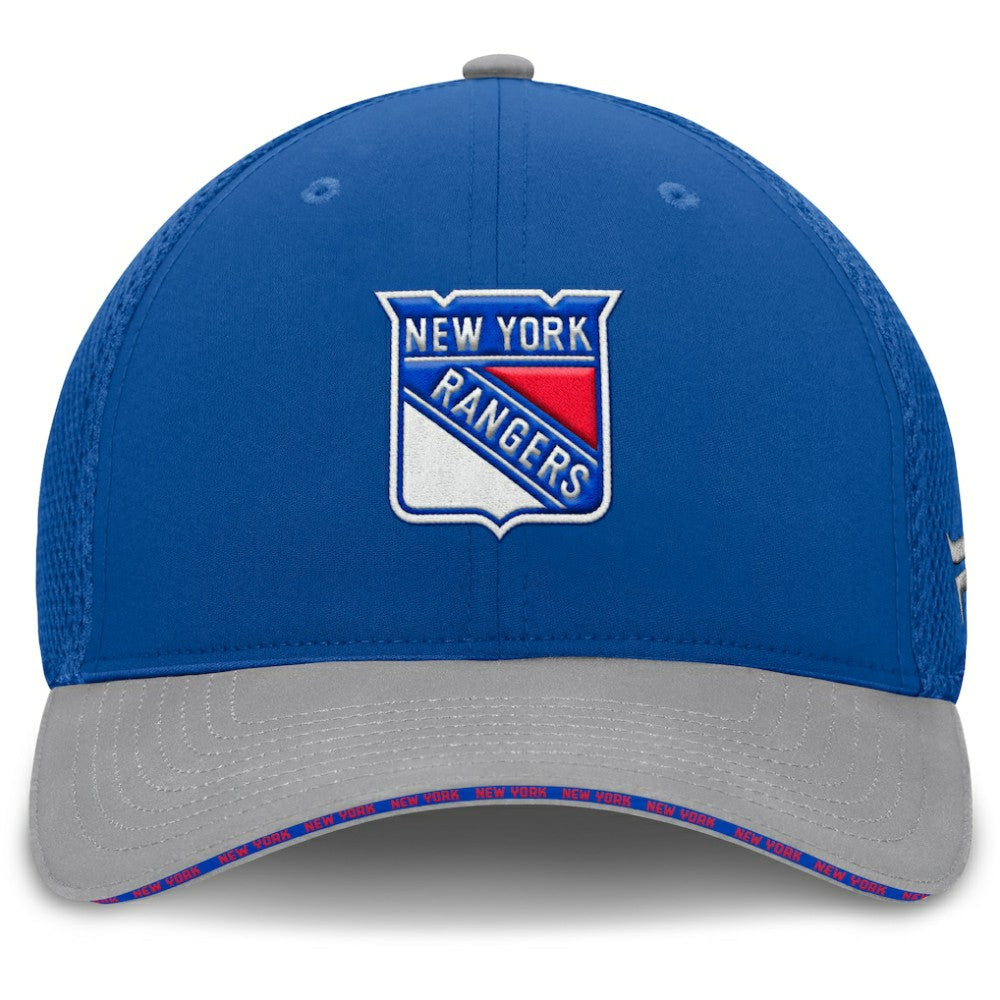 New York Rangers Fanatics Fundamentals Span Flex Hat - Blue Hats