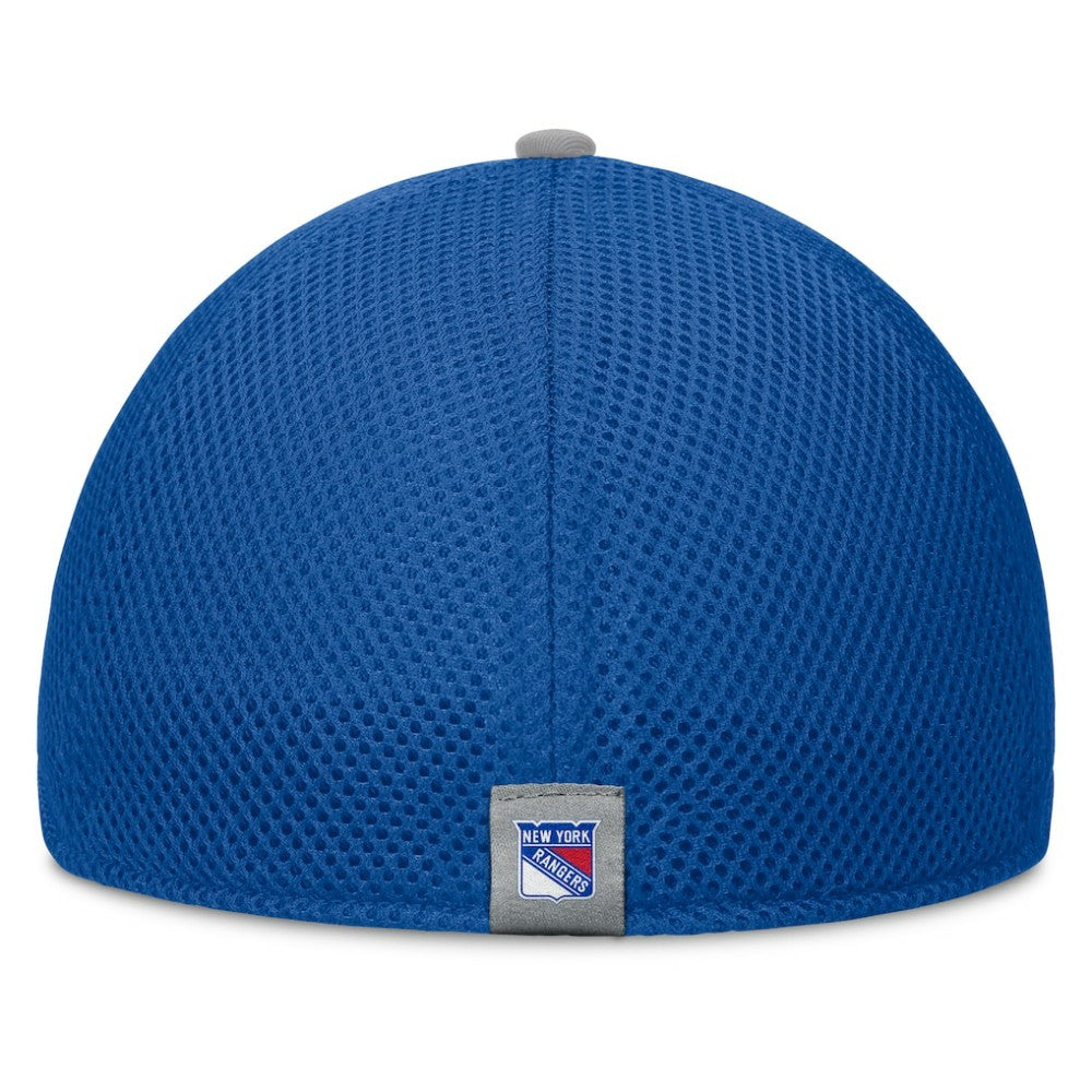 New York Rangers Fanatics Fundamentals Span Flex Hat - Blue Hats