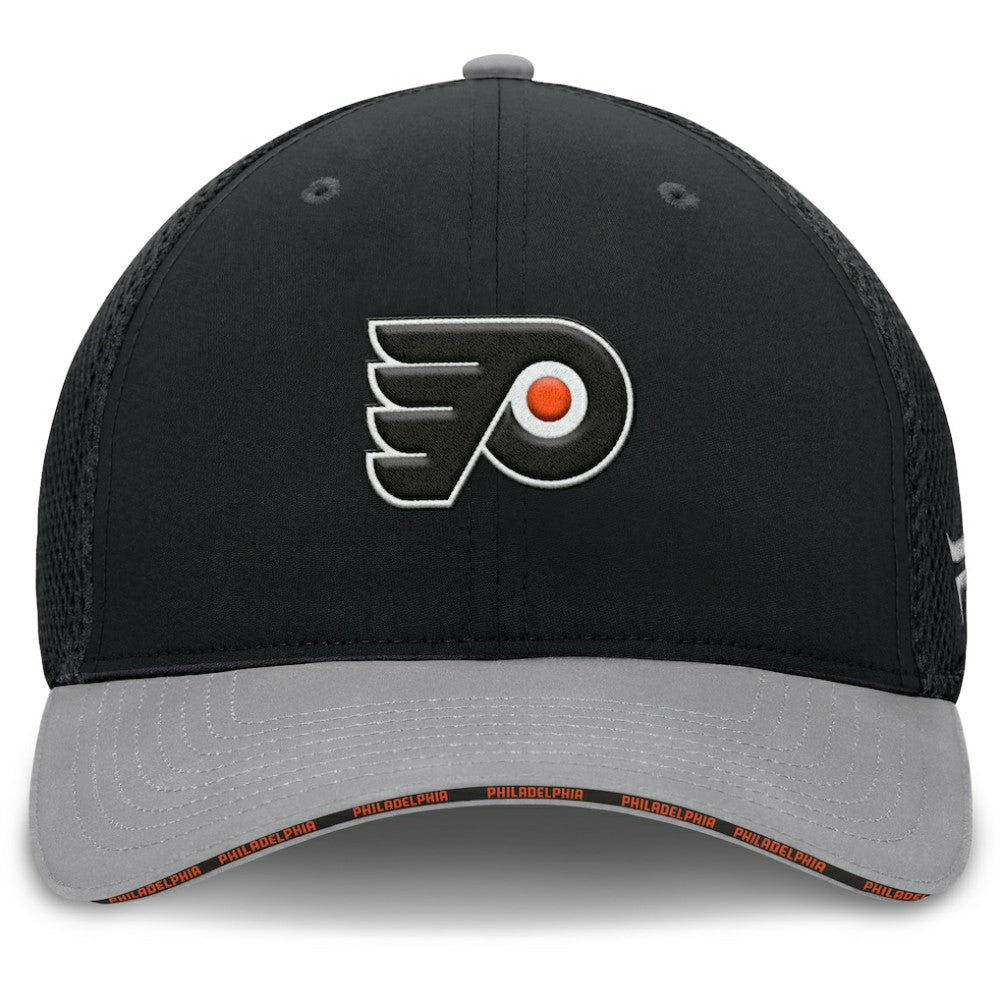 Philadelphia Flyers Fanatics Fundamentals Span Flex Hat - Black Hats