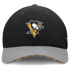 Pittsburgh Penguins Fanatics Fundamentals Span Flex Hat - Black Hats