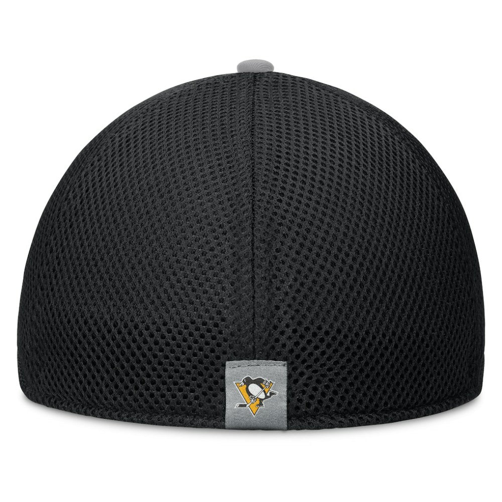 Pittsburgh Penguins Fanatics Fundamentals Span Flex Hat - Black Hats