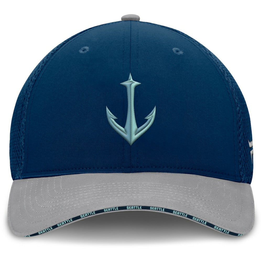 Seattle Kraken Fanatics Fundamentals Span Flex Hat - Deep Sea Blue Hats