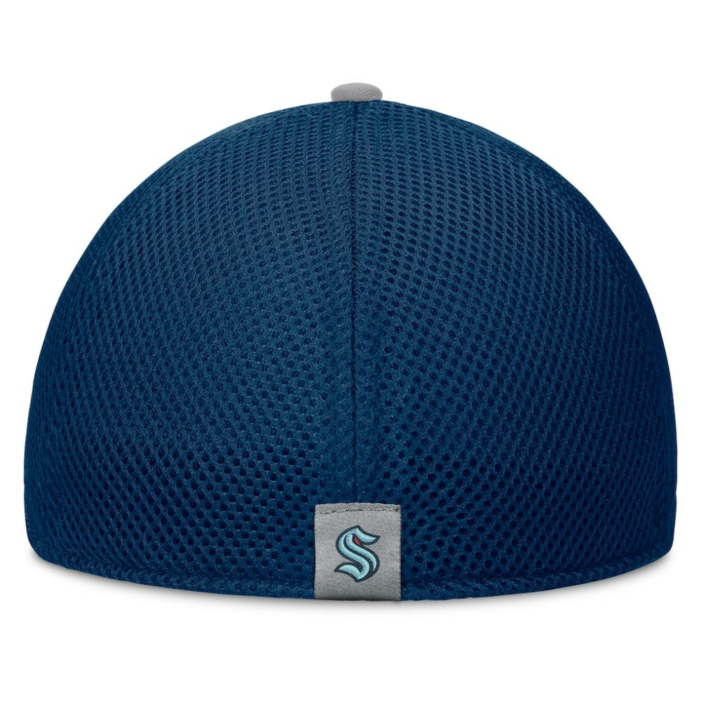 Seattle Kraken Fanatics Fundamentals Span Flex Hat - Deep Sea Blue Hats