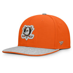 Anaheim Ducks Fanatics Fundamentals Loden Snapback Hat - Orange Hats