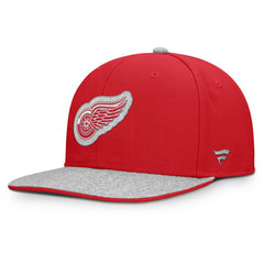 Detroit Red Wings Fanatics Fundamentals Loden Snapback Hat - Red Hats