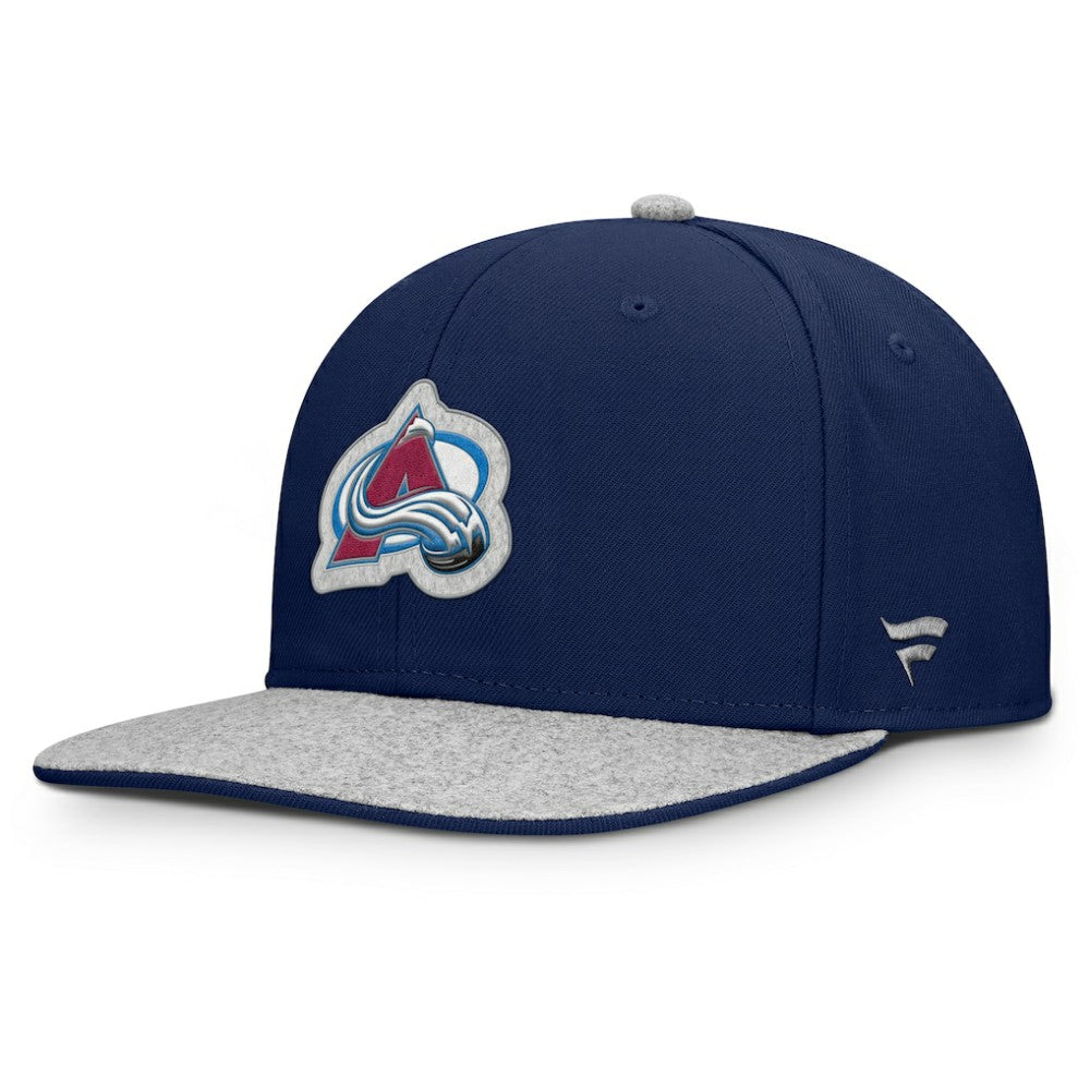 Colorado Avalanche Fanatics Fundamentals Loden Snapback Hat - Navy Hats
