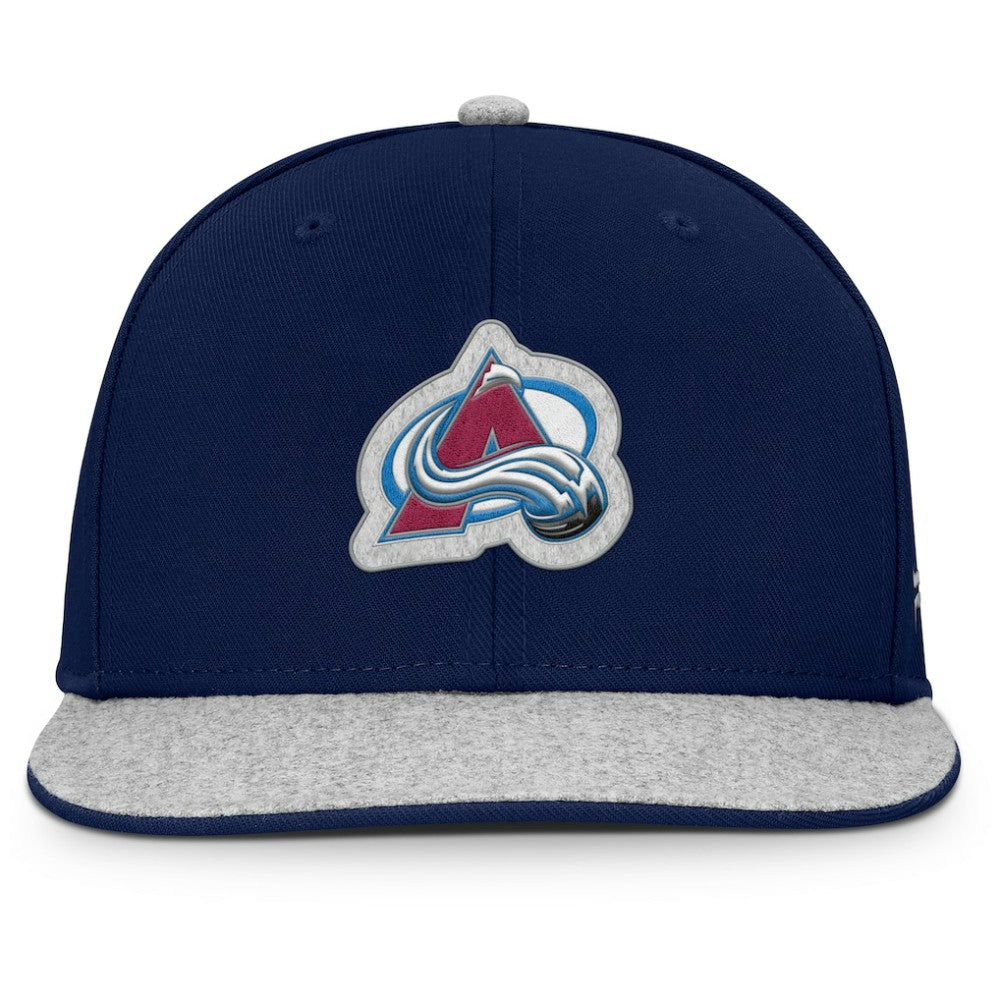 Colorado Avalanche Fanatics Fundamentals Loden Snapback Hat - Navy Hats