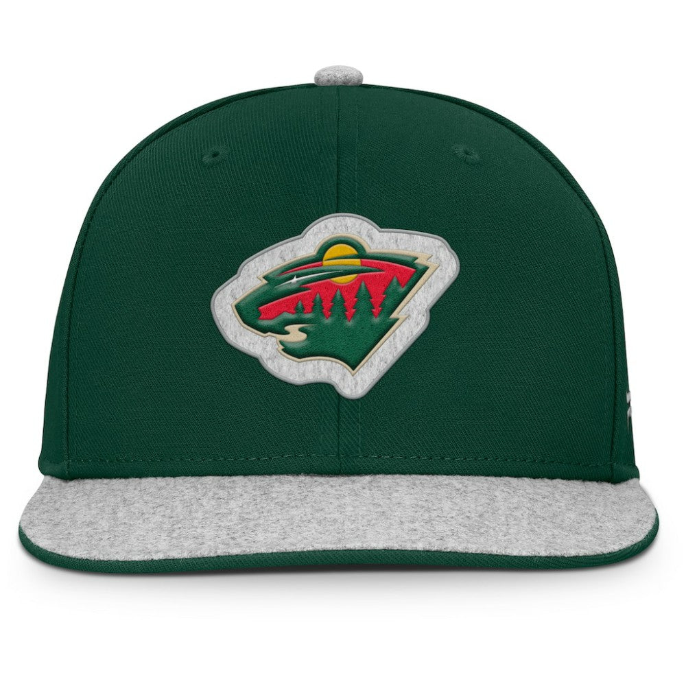 Minnesota Wild Fanatics Fundamentals Loden Snapback Hat - Green Hats