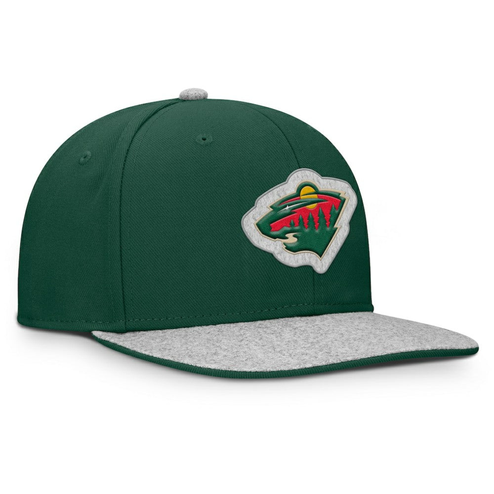 Minnesota Wild Fanatics Fundamentals Loden Snapback Hat - Green Hats