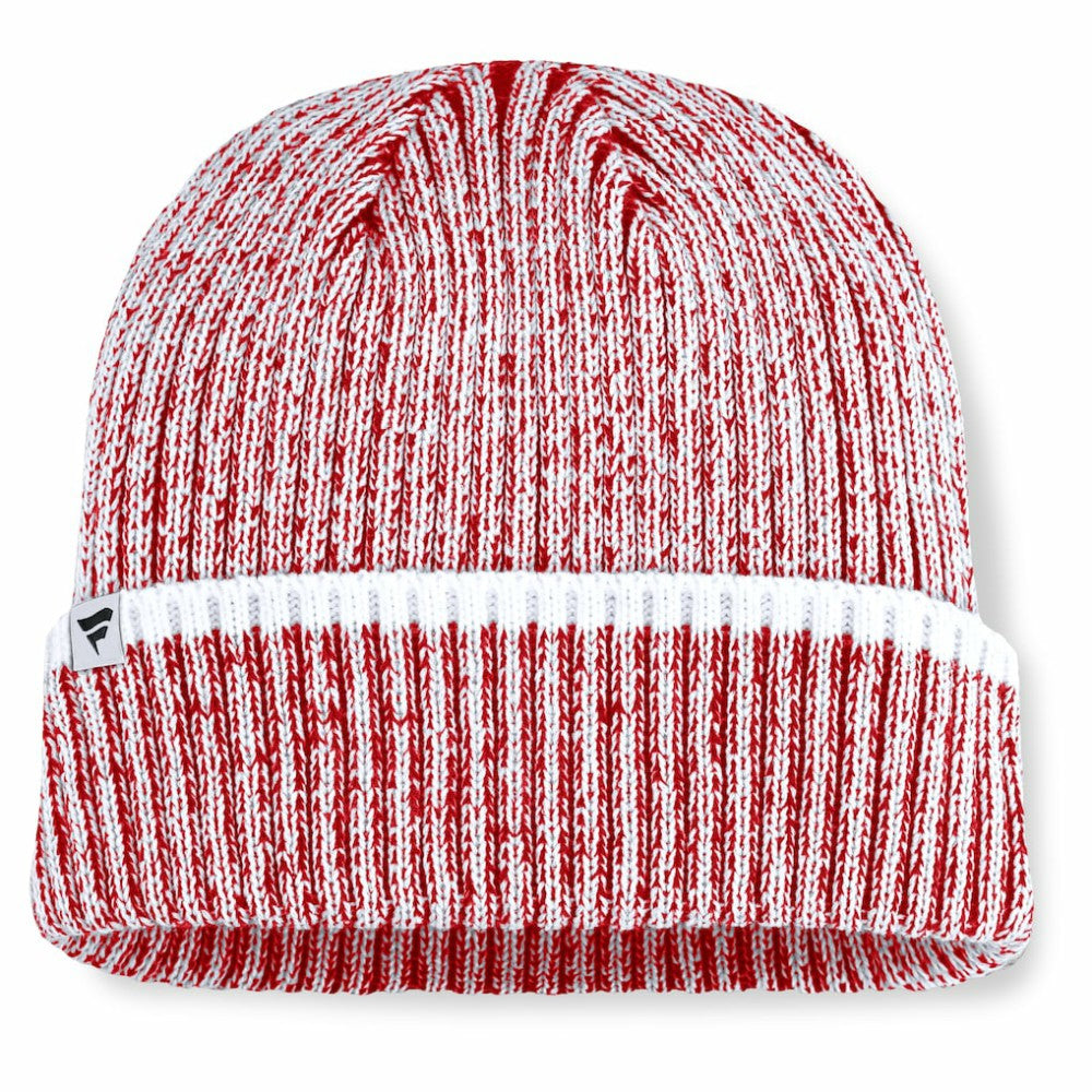 Chicago Blackhawks Fanatics Fundamental Haze Cuffed Knit Hat - Red/White Hats