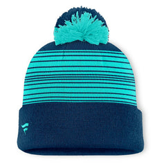 Seattle Kraken Fanatics Fundamental Spirit Cuffed Pom Knit Hat - Deep Sea Blue Hats