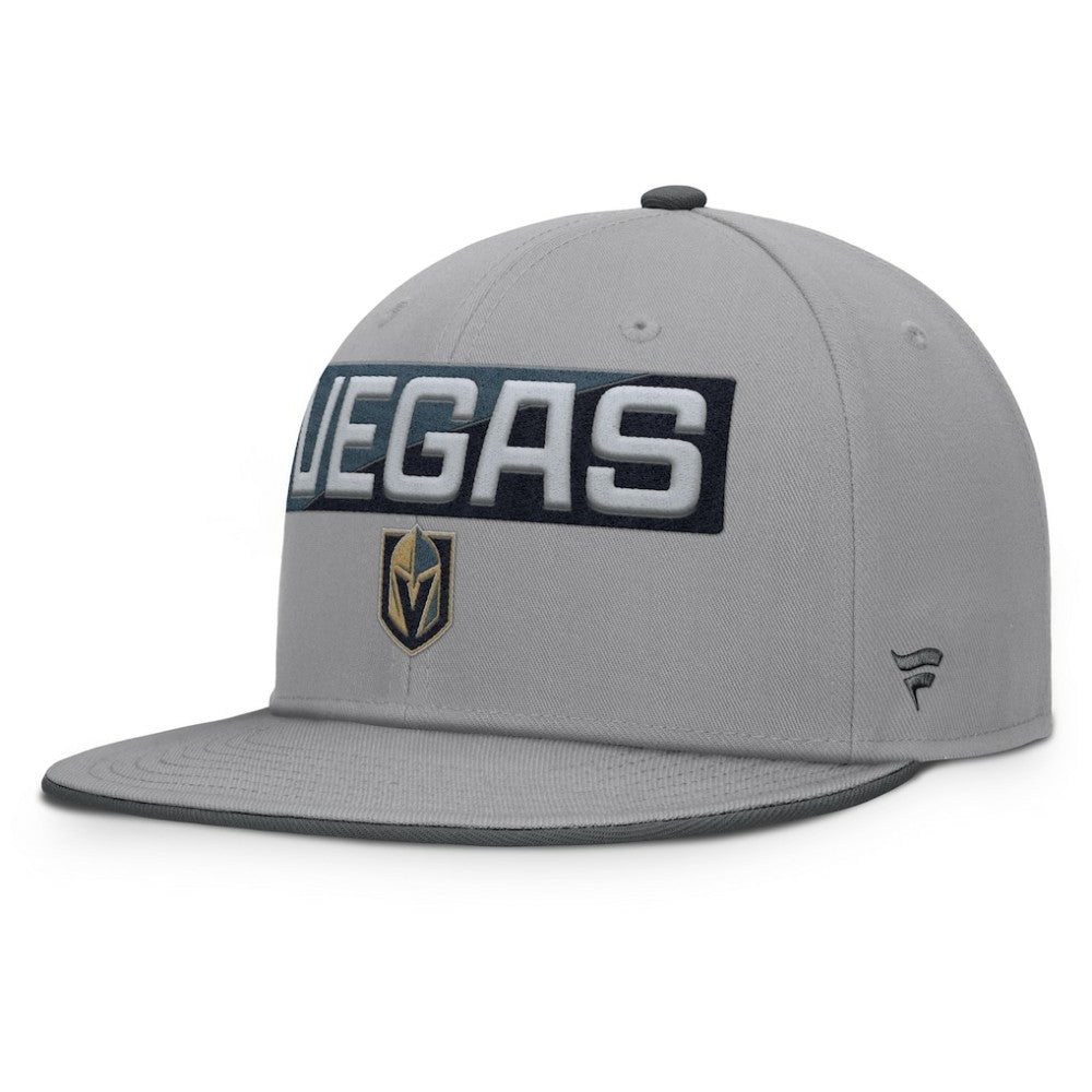 Vegas Golden Knights Fanatics Fundamentals Duo Split Logo Snapback Hat - Gray Hats