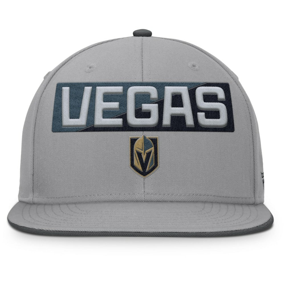 Vegas Golden Knights Fanatics Fundamentals Duo Split Logo Snapback Hat - Gray Hats