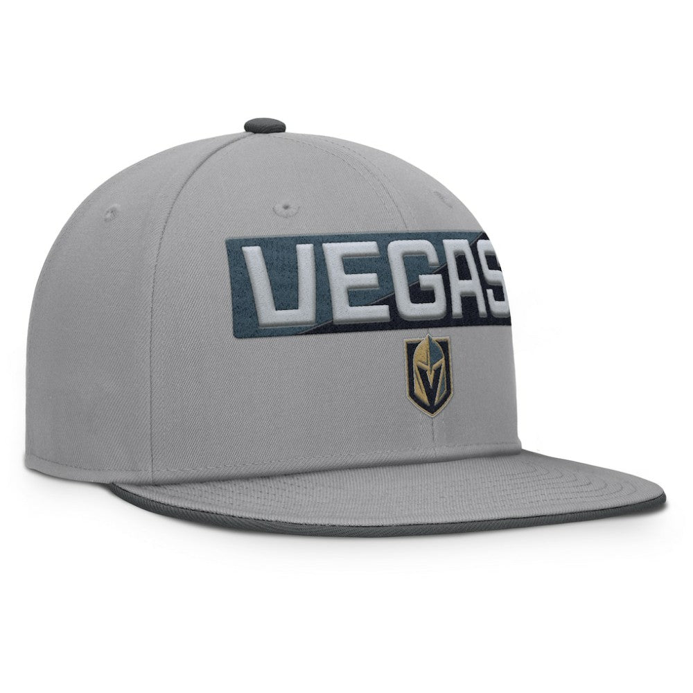Vegas Golden Knights Fanatics Fundamentals Duo Split Logo Snapback Hat - Gray Hats