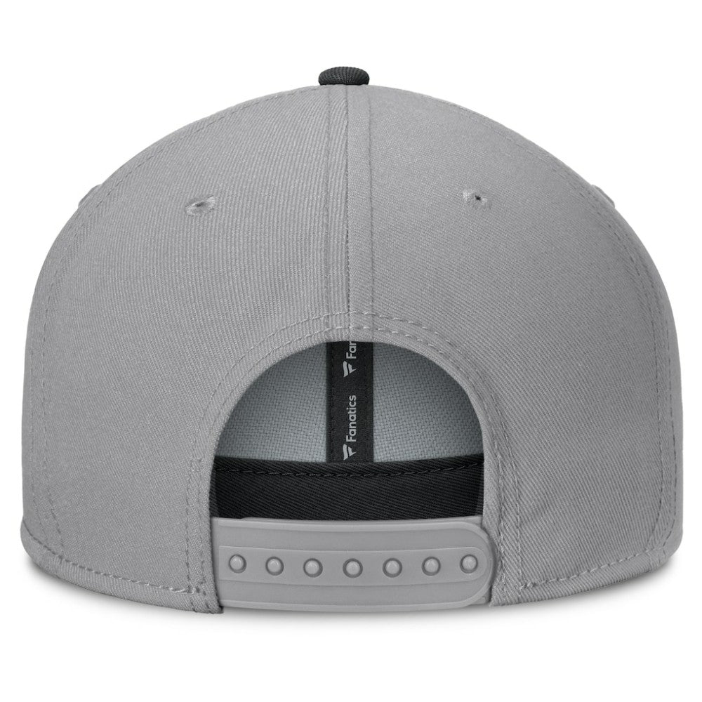 Boston Bruins Fanatics Fundamentals Duo Split Logo Snapback Hat - Gray Hats