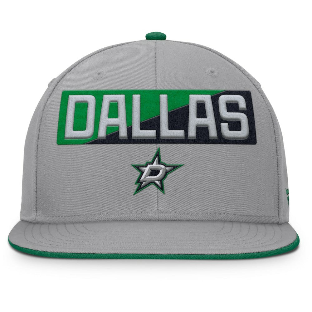 Dallas Stars Fanatics Fundamentals Duo Split Logo Snapback Hat - Gray Hats