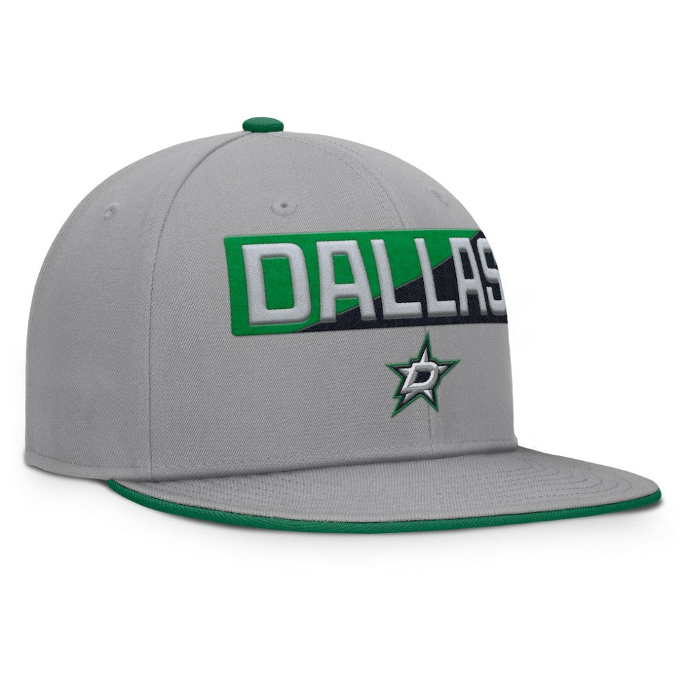 Dallas Stars Fanatics Fundamentals Duo Split Logo Snapback Hat - Gray Hats
