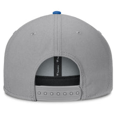 New York Rangers Fanatics Fundamentals Duo Split Logo Snapback Hat - Gray Hats