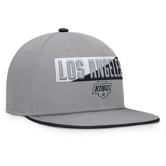 Los Angeles Kings Fanatics Fundamentals Duo Split Logo Snapback Hat - Gray Hats