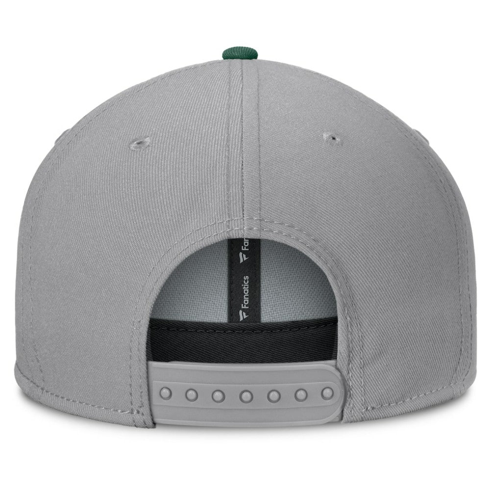 Minnesota Wild Fanatics Fundamentals Duo Split Logo Snapback Hat - Gray Hats