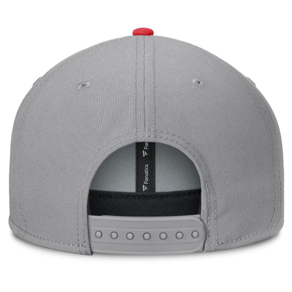 New Jersey Devils Fanatics Fundamentals Duo Split Logo Snapback Hat - Gray Jerseys