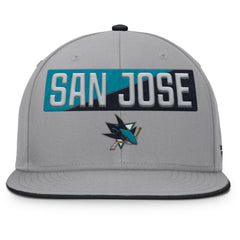 San Jose Sharks Fanatics Fundamentals Duo Split Logo Snapback Hat - Gray Hats