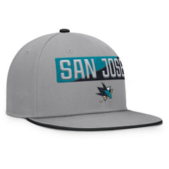 San Jose Sharks Fanatics Fundamentals Duo Split Logo Snapback Hat - Gray Hats